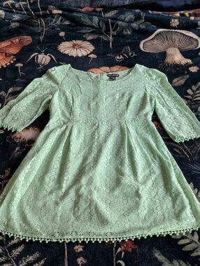 ✨ Beautiful Miss Chievous Seafoam Mint Lace Boho Dress ✨